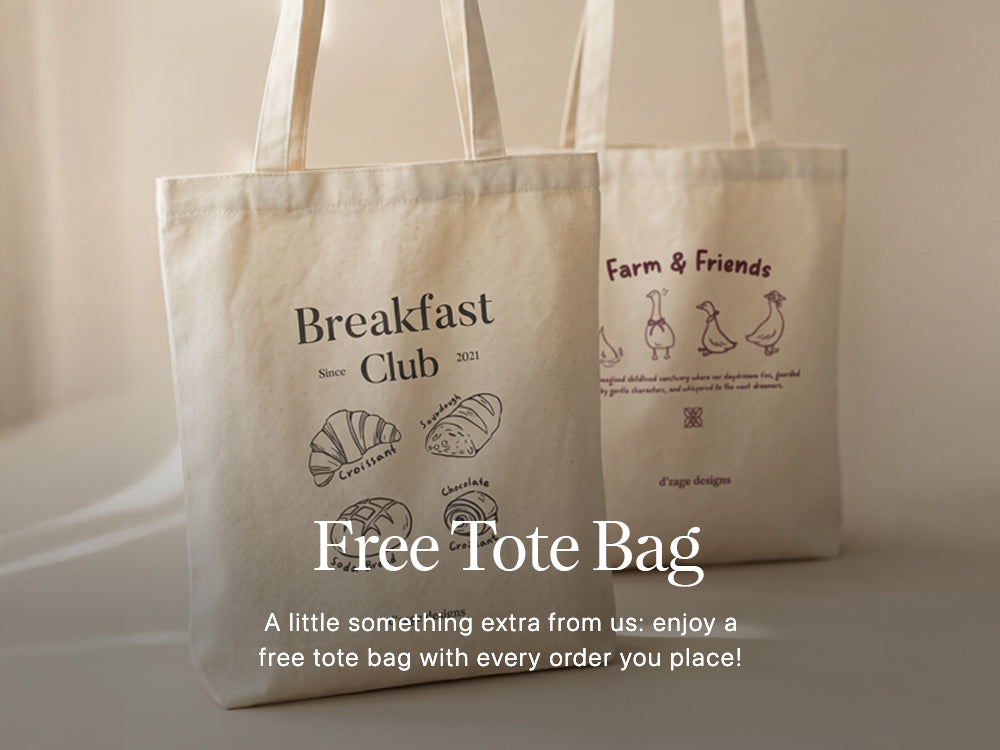 Free tote bag with every order