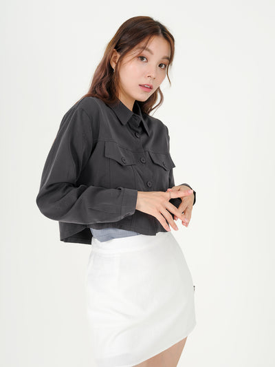 Tyne Cropped Patch Pocket Jacket
