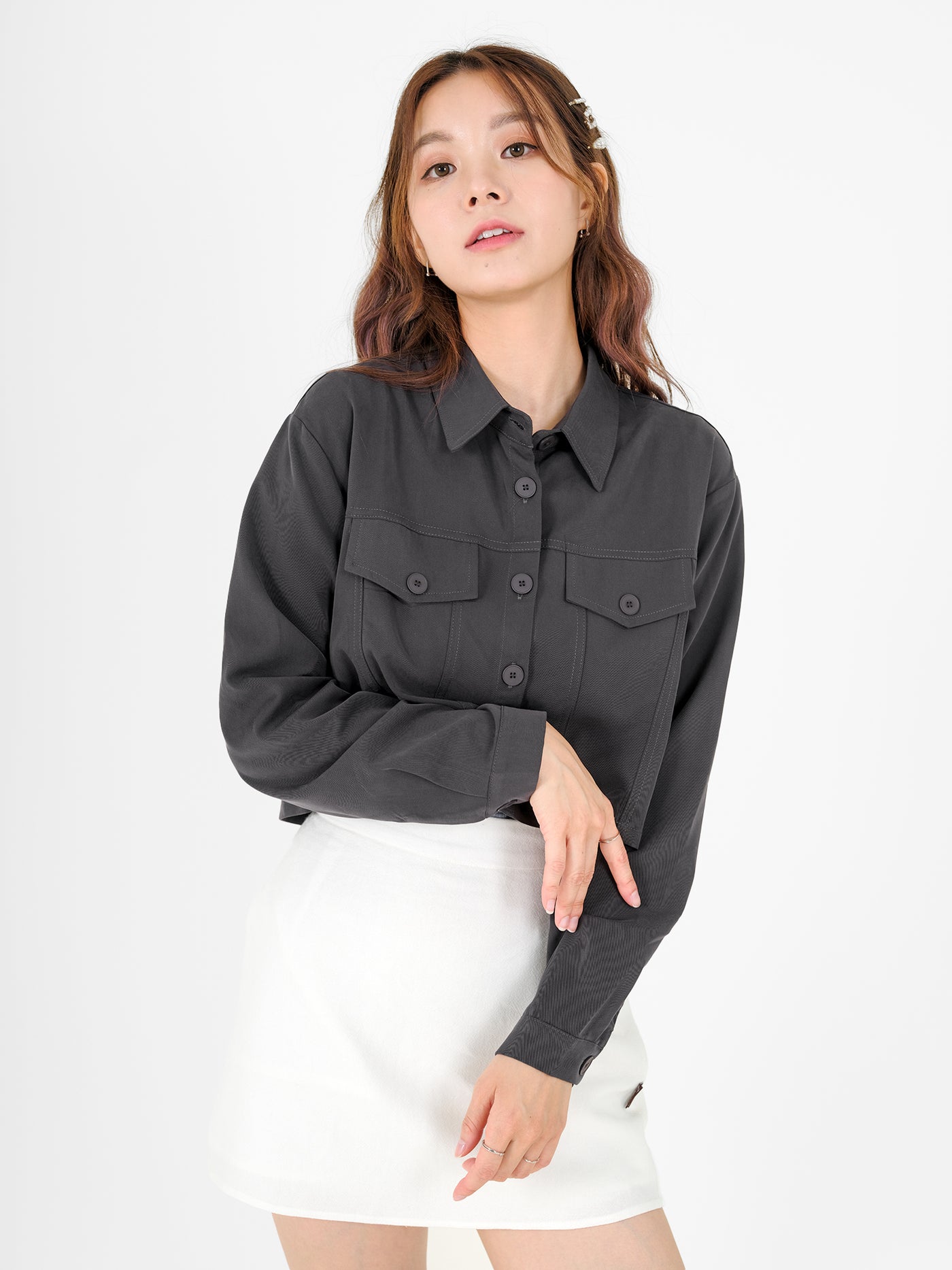 Tyne Cropped Patch Pocket Jacket