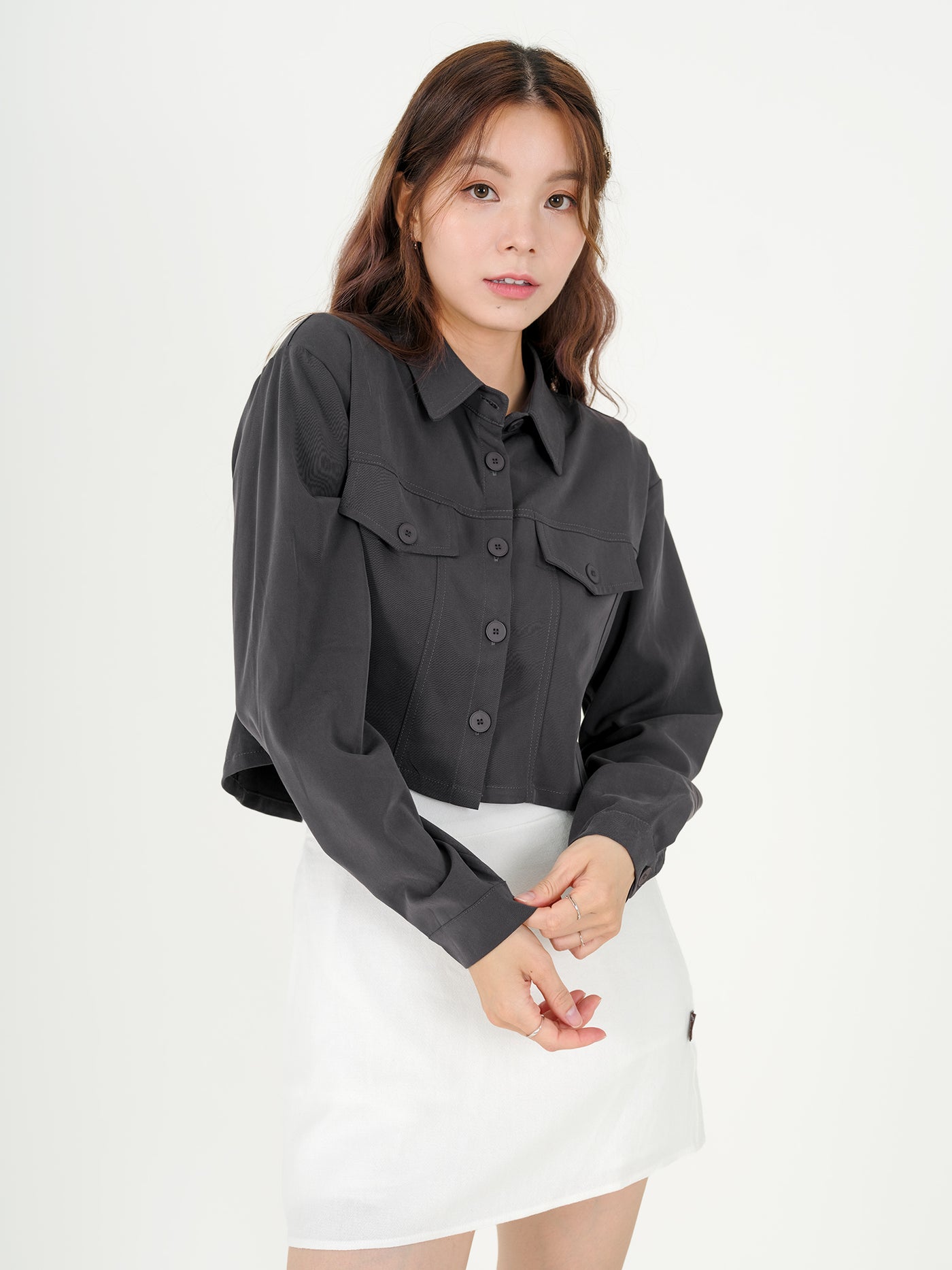 Tyne Cropped Patch Pocket Jacket