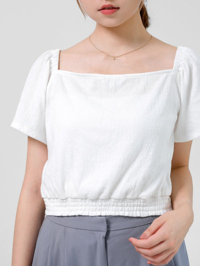 Juno Two Way Back Wrap Top - DAG-DD0706-23IvoryS - Ivory - S - D'ZAGE Designs