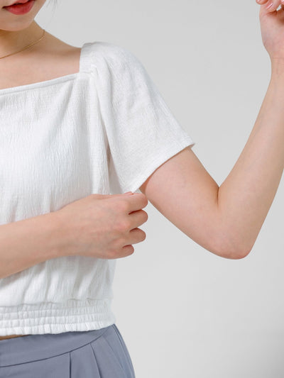 Juno Two Way Back Wrap Top - DAG-DD0706-23IvoryS - Ivory - S - D'ZAGE Designs
