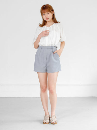 Pye Pleat Tailored Shorts - DAG-DD9470-23BabyBlueS - Baby Blue - S - D'ZAGE Designs