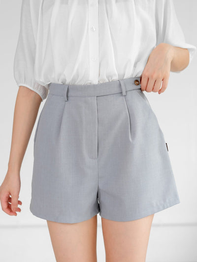 Pye Pleat Tailored Shorts - DAG-DD9470-23BabyBlueS - Baby Blue - S - D'ZAGE Designs