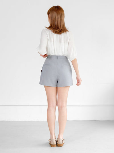 Pye Pleat Tailored Shorts - DAG-DD9470-23BabyBlueS - Baby Blue - S - D'ZAGE Designs
