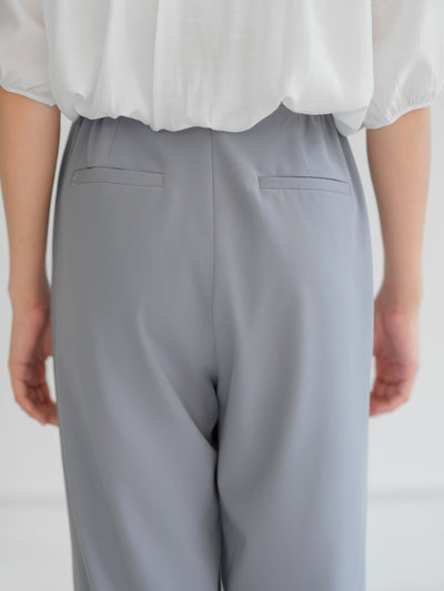 Brooklyn Comfy Wide Leg Trousers (Long/ Short ver.) - DAG-DD0720-23MistyBlueS - Long Ver. (101cm) - Misty Blue - S - D'ZAGE Designs