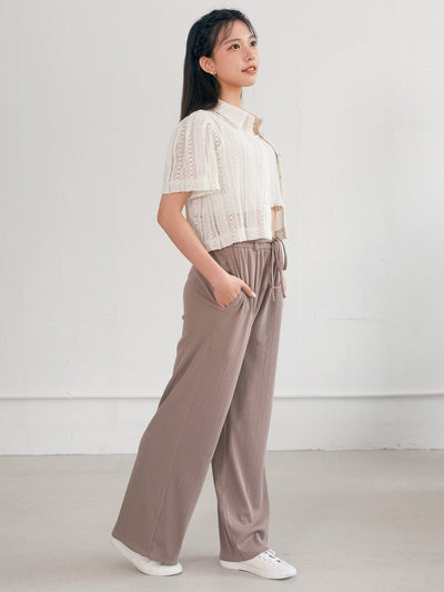 Melli Mesh Top Set - DAG-G-220141WhiteF - Mochi Ivory - F - D'ZAGE Designs