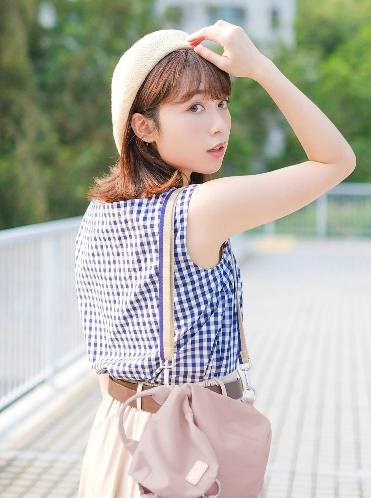 Checkered Button-up Top CLASSIC NAVY - DAG-DD8512-21ClassicNavyF - Blue White Checkers - F - D'ZAGE Designs
