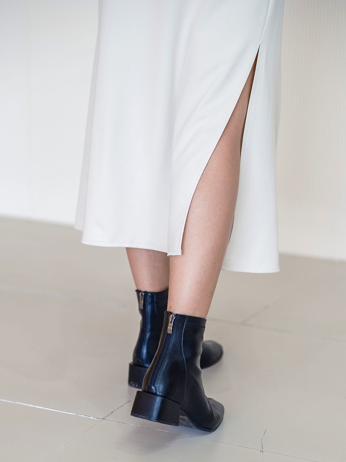 Simoa Side Slit Wrap Skirt - DAG-G-220086IvoryF - Mochi Ivory - F - D'ZAGE Designs