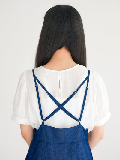 Tish Strap Midi Skirt - DAG-DD0336-23DenimS - Denim - S - D'ZAGE Designs