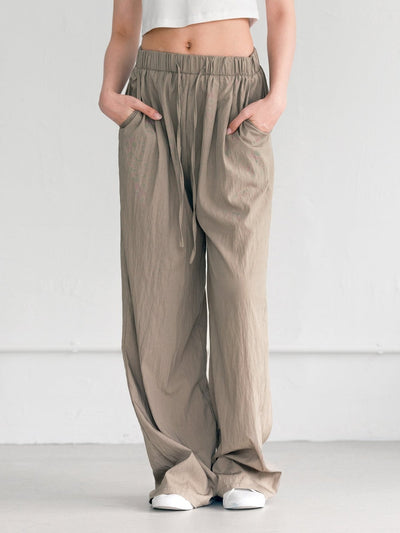 Velia Pleated Wide Leg Trousers - DAG-G-220177KhakiF - Khaki - F - D'ZAGE Designs