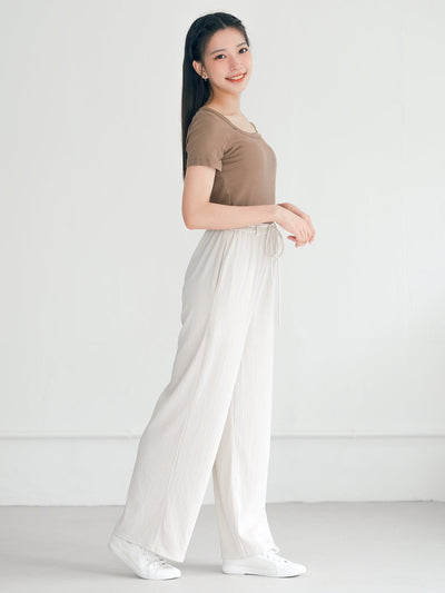 Leora Square Neck Tee - DAG-G-220135BrownieF - Brownie - F - D'ZAGE Designs