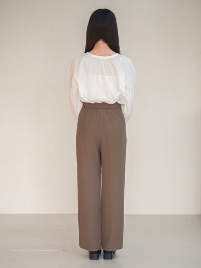 Perla Balloon Sleeve Blouse - DAG-DD9612-22MochiIvoryF - Mochi Ivory - F - D'ZAGE Designs