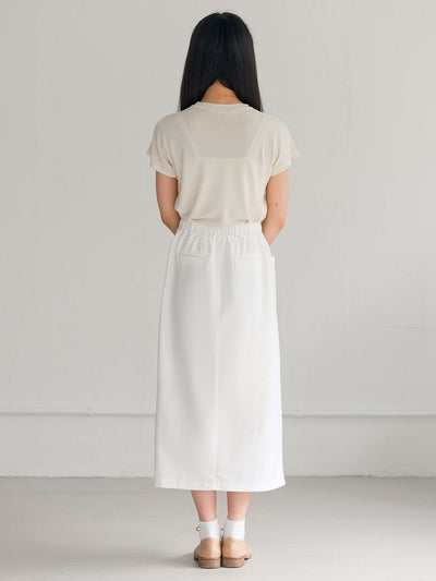 Neva Funnel Neck Knit Tee - DAG-G-220164IVORYF - Mochi Ivory - F - D'ZAGE Designs
