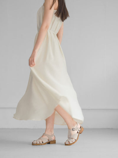 Levine Camisole Flare Dress - DAG-G-220130IvoryF - Mochi Ivory - F - D'ZAGE Designs