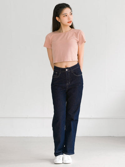 Delilah Unwashed Denim Jeans - DAG-G-220181BlueS - Denim - S - D'ZAGE Designs