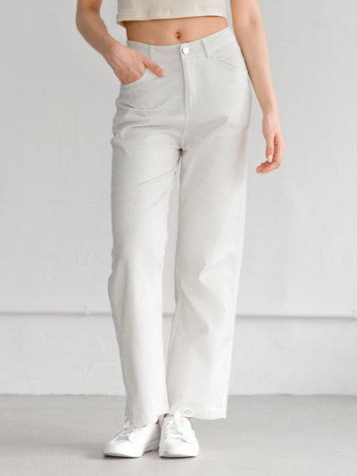 Deva Daily White Trousers - DAG-G-220180IvoryS - Mochi Ivory - S - D'ZAGE Designs