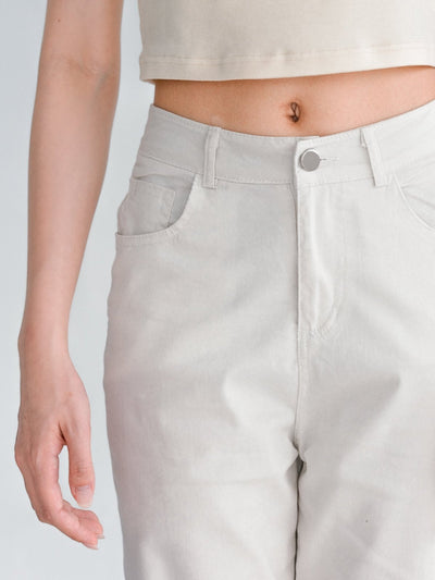 Deva Daily White Trousers - DAG-G-220180IvoryS - Mochi Ivory - S - D'ZAGE Designs