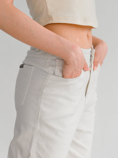 Deva Daily White Trousers - DAG-G-220180IvoryS - Mochi Ivory - S - D'ZAGE Designs