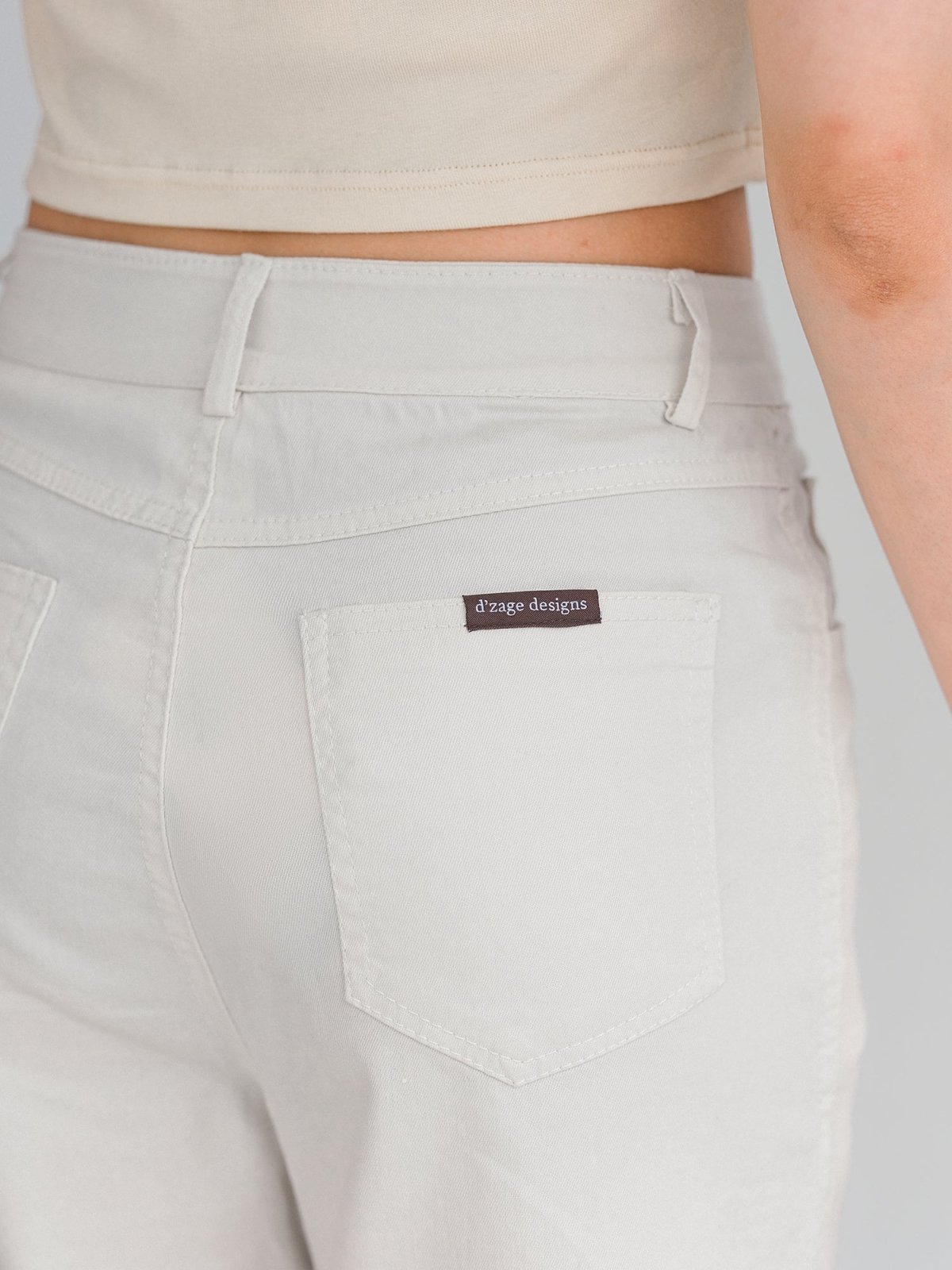 Deva Daily White Trousers - DAG-G-220180IvoryS - Mochi Ivory - S - D'ZAGE Designs