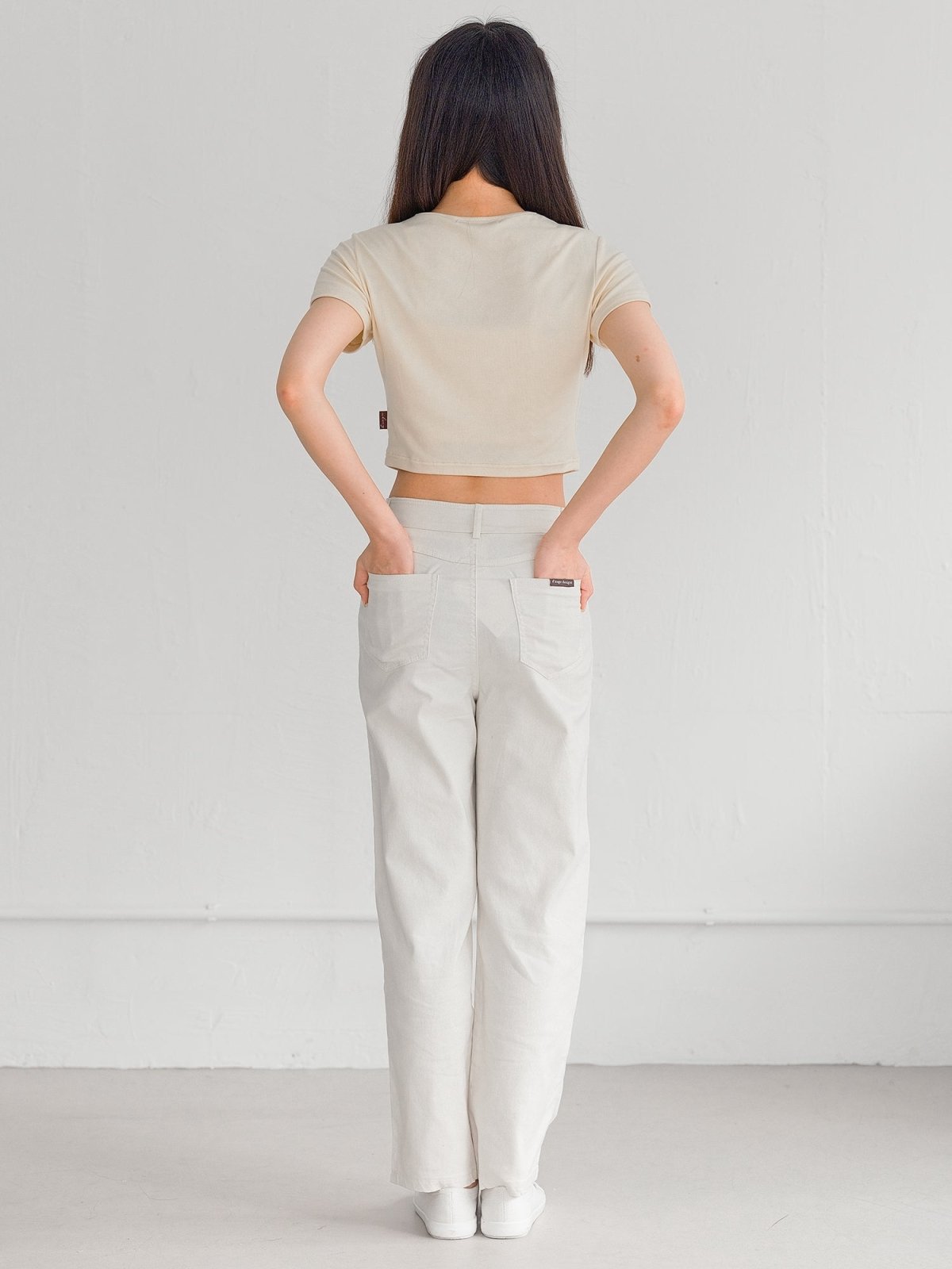 Deva Daily White Trousers - DAG-G-220180IvoryS - Mochi Ivory - S - D'ZAGE Designs