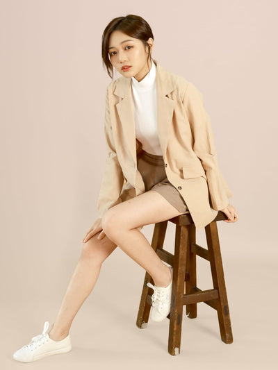 Essential Blazer CREAM - DAG-DD8794-21CreamS - Beige - S - D'ZAGE Designs