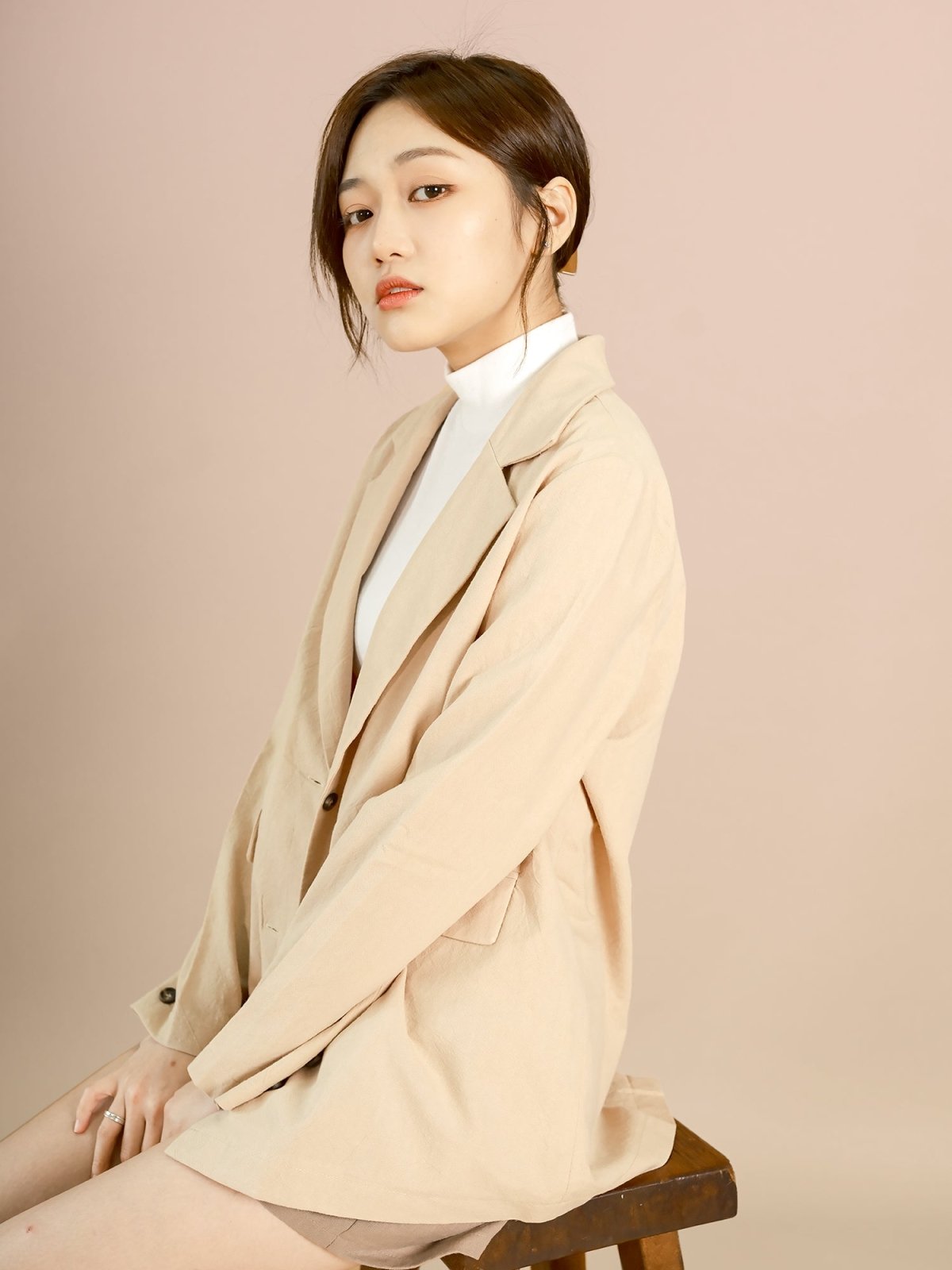 Essential Blazer CREAM - DAG-DD8794-21CreamS - Beige - S - D'ZAGE Designs