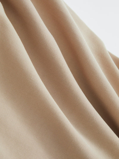 High Rise Wide-Leg Trousers - DAG-DD8516-21AlmondS - S - Almond Cream - D'ZAGE Designs