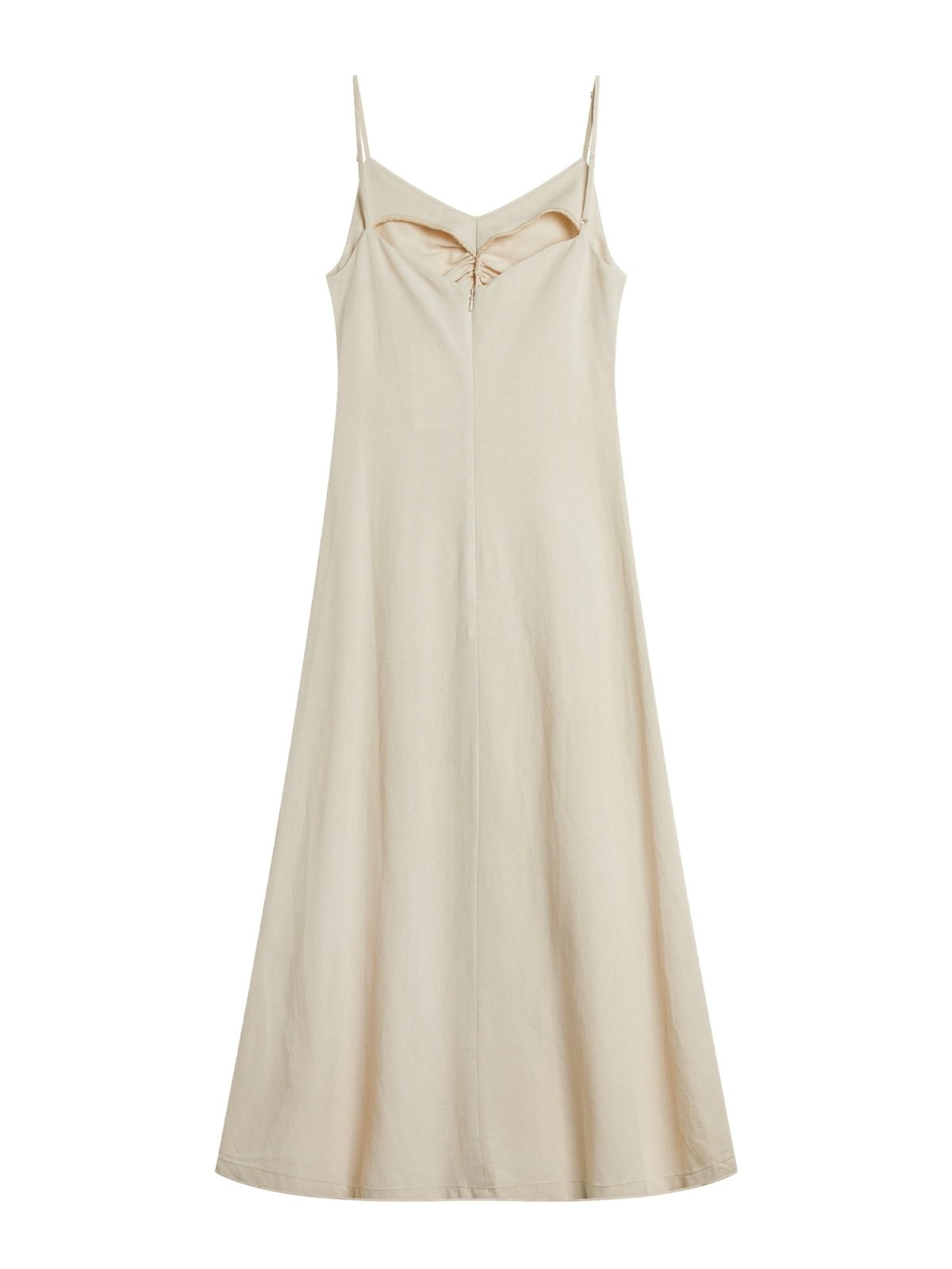 Lowri Ruched Front Cami Dress ALMOND CREAM - DAG-DD9472-22AlmondCreamF - Almond Cream - F - D'ZAGE Designs