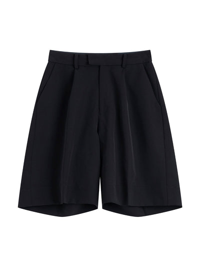 Masculine Bermuda Shorts - DAG-DD7859-21BlackS - Black - S - D'ZAGE Designs