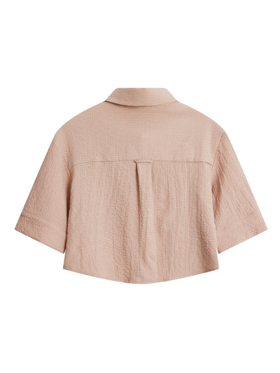 Patch Pocket Cropped Shirt ALMOND PINK - DAG-DD8662-21AlmondS - Almond Pink - S - D'ZAGE Designs