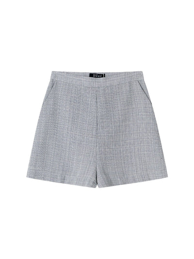 Tweed Shorts LIMESTONE - DAG-DD8722-21LimestoneS - Gray - S - D'ZAGE Designs