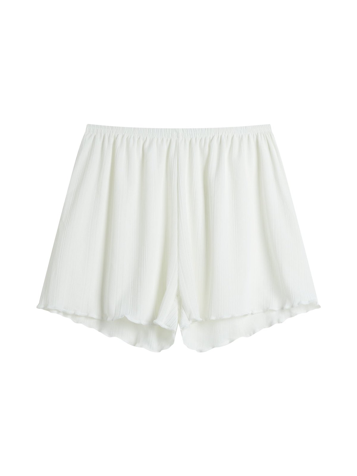 Ribbed Slip Shorts - DAG-8-9585-22MarshmallowWhiteF - Marshmallow White - F - D'ZAGE Designs