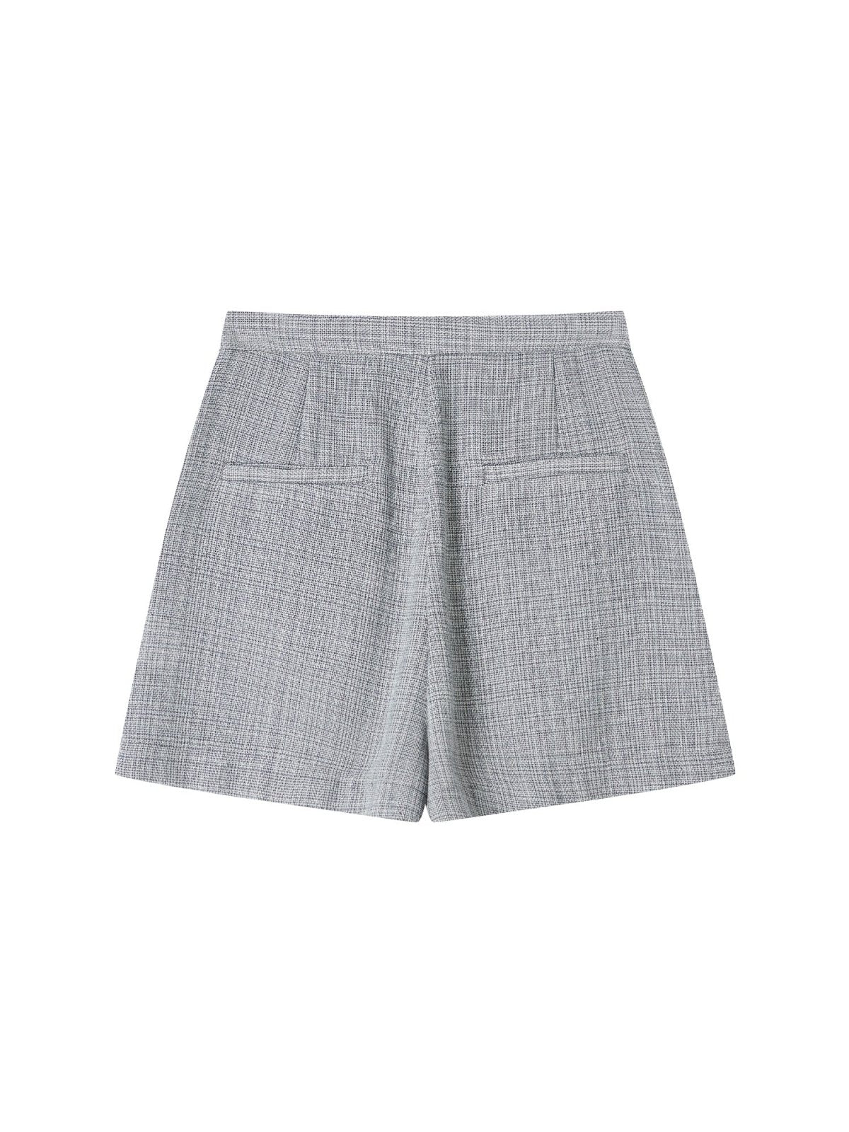 Tweed Shorts LIMESTONE - DAG-DD8722-21LimestoneS - Gray - S - D'ZAGE Designs