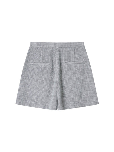 Tweed Shorts LIMESTONE - DAG-DD8722-21LimestoneS - Gray - S - D'ZAGE Designs