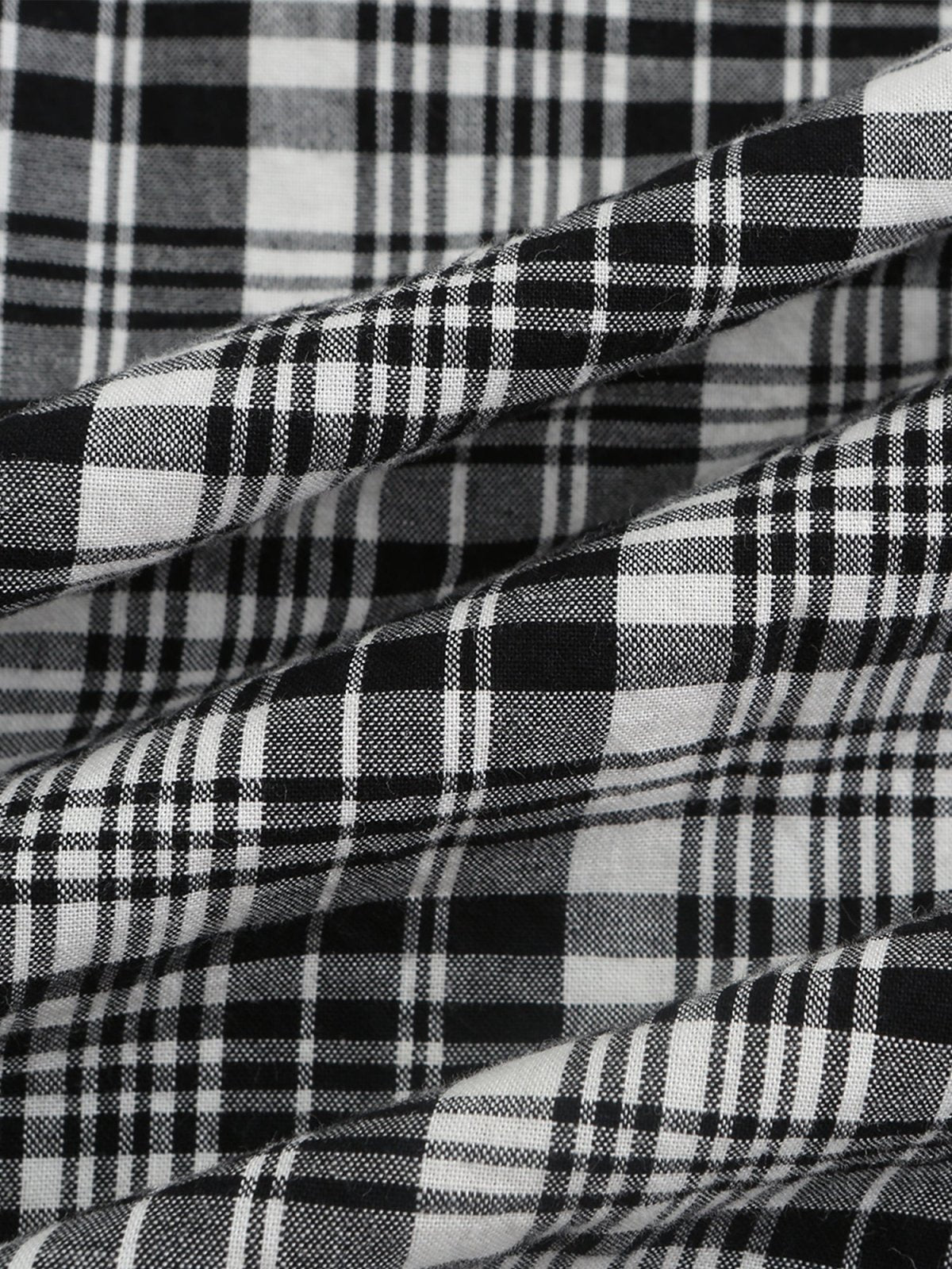 Palmer Plaid Button Up Shirt - DAG-G-9649-22SesameBlackF - Black - F - D'ZAGE Designs