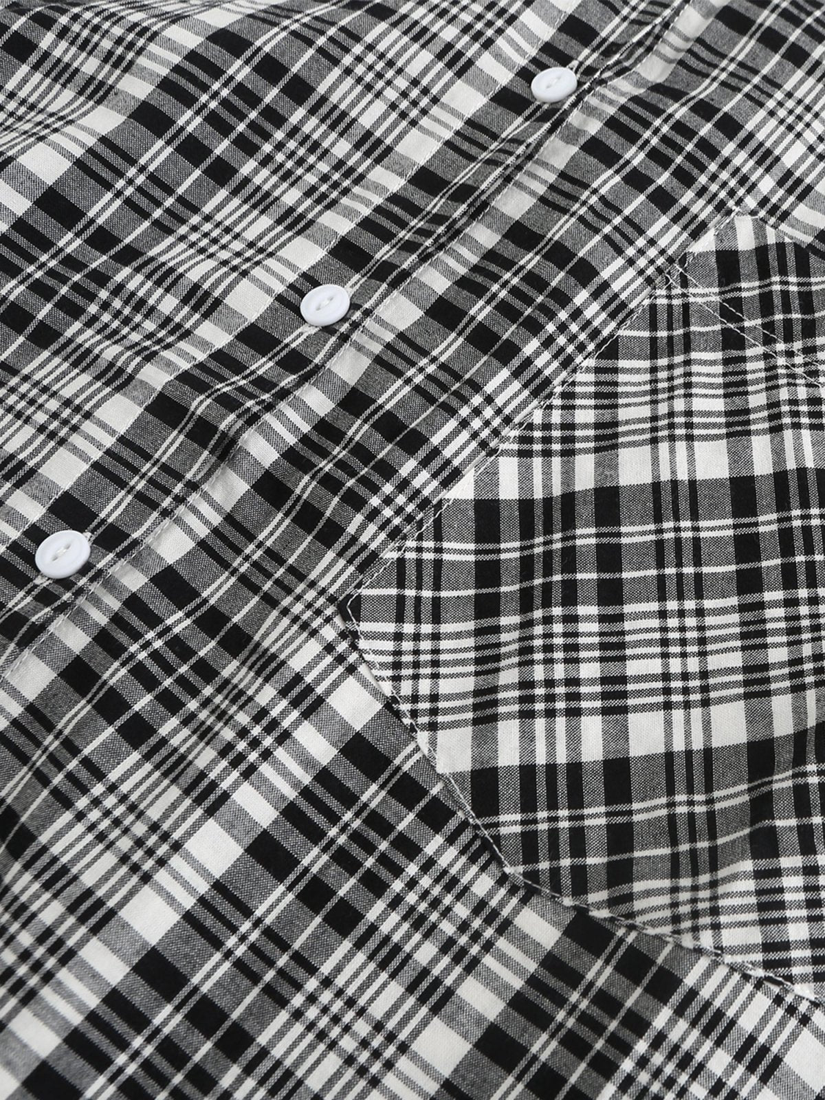 Palmer Plaid Button Up Shirt - DAG-G-9649-22SesameBlackF - Black - F - D'ZAGE Designs