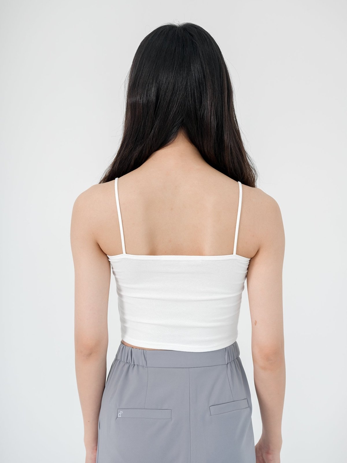Kristen Basic Crop Bra Top ( 4 Colours ) - DAG-G-220196WhiteF - White - F - D'ZAGE Designs