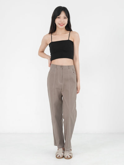 Kristen Basic Crop Bra Top ( 4 Colours ) - DAG-G-220196BlackF - Black - F - D'ZAGE Designs