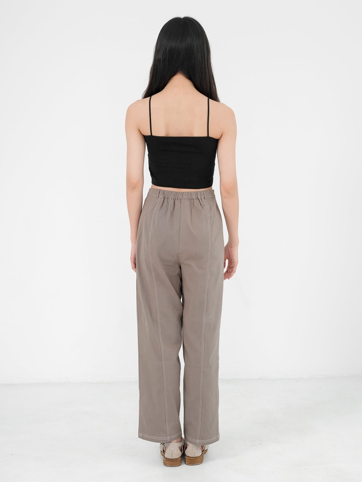Kristen Basic Crop Bra Top ( 4 Colours ) - DAG-G-220196BlackF - Black - F - D'ZAGE Designs