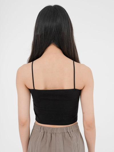 Kristen Basic Crop Bra Top ( 4 Colours ) - DAG-G-220196BlackF - Black - F - D'ZAGE Designs