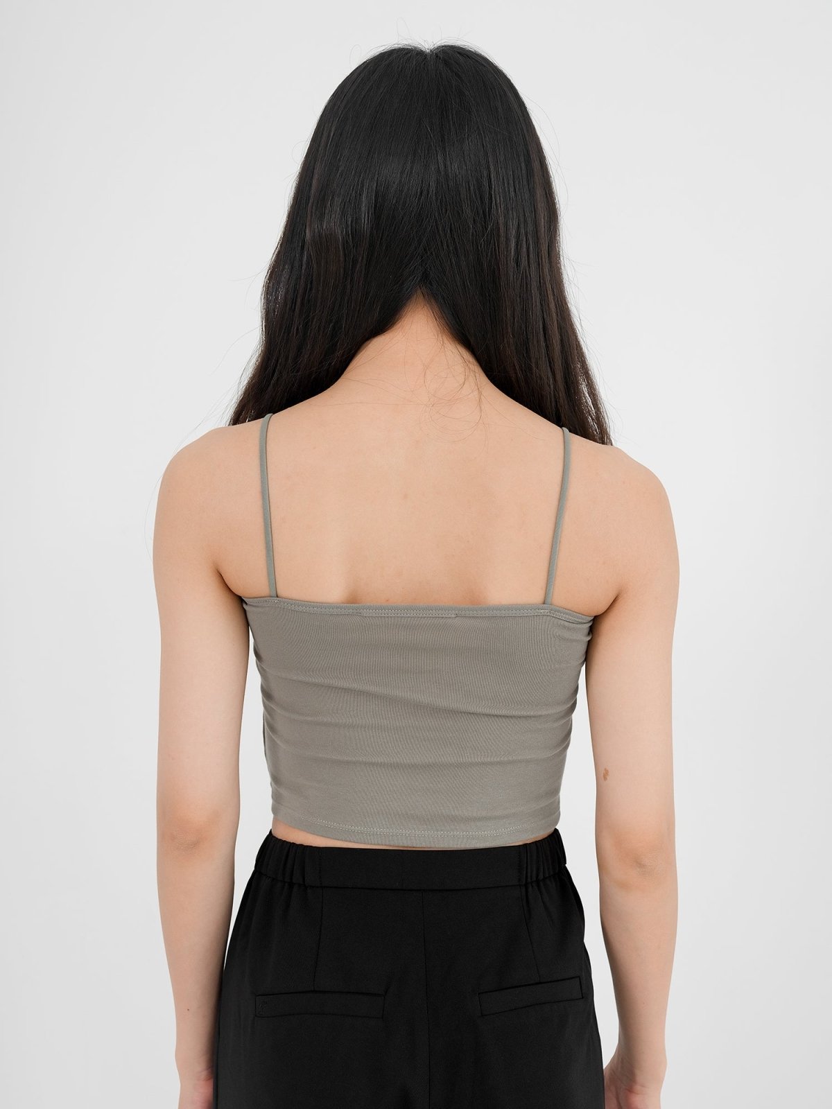 Kristen Basic Crop Bra Top ( 4 Colours ) - DAG-G-220196PaleGreenF - Pale Green - F - D'ZAGE Designs