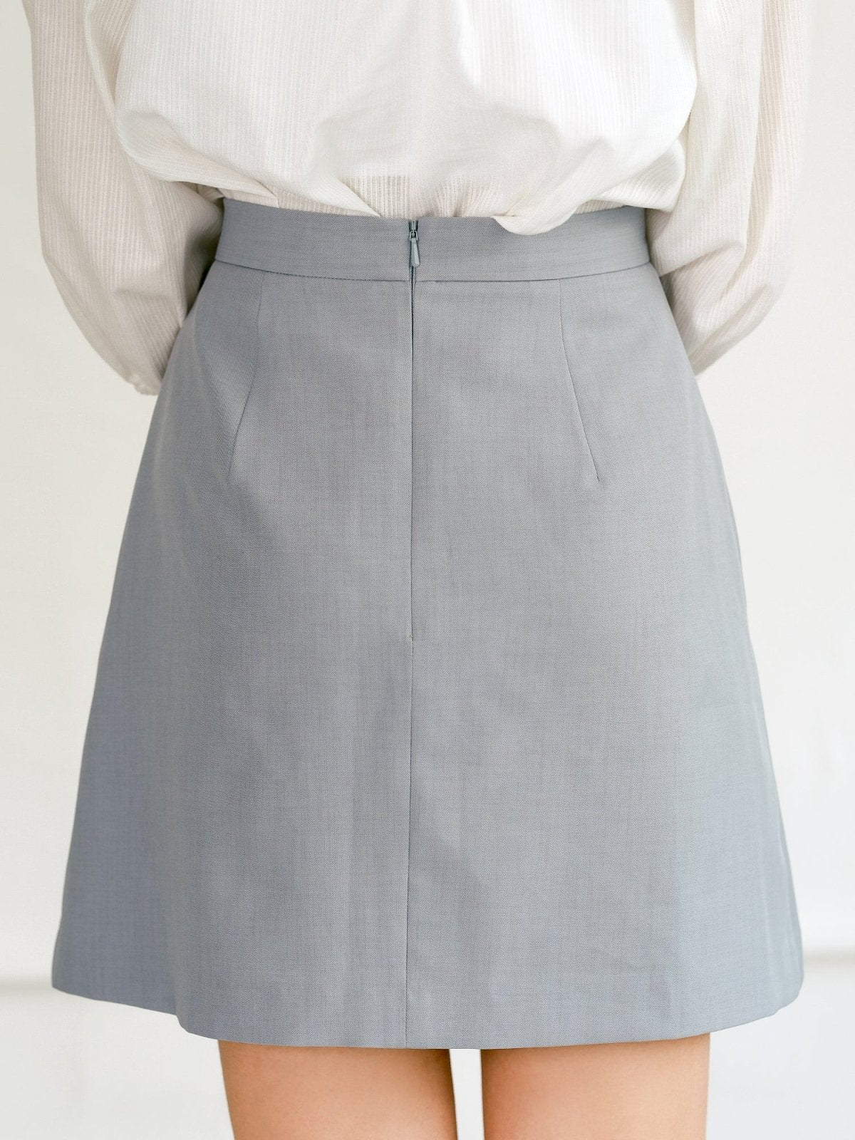 Pearl Pleated Skirt - DAG-DD0208-23BabyBlueS - Baby Blue - S - D'ZAGE Designs