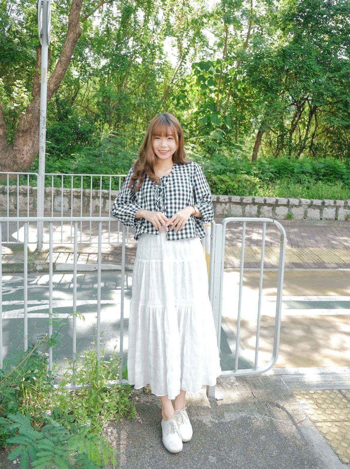 Checkered Tie-detailed Top Set BLACK - DAG-DD8515-21ClassicBlackF - Black White Checkers - F - D'ZAGE Designs
