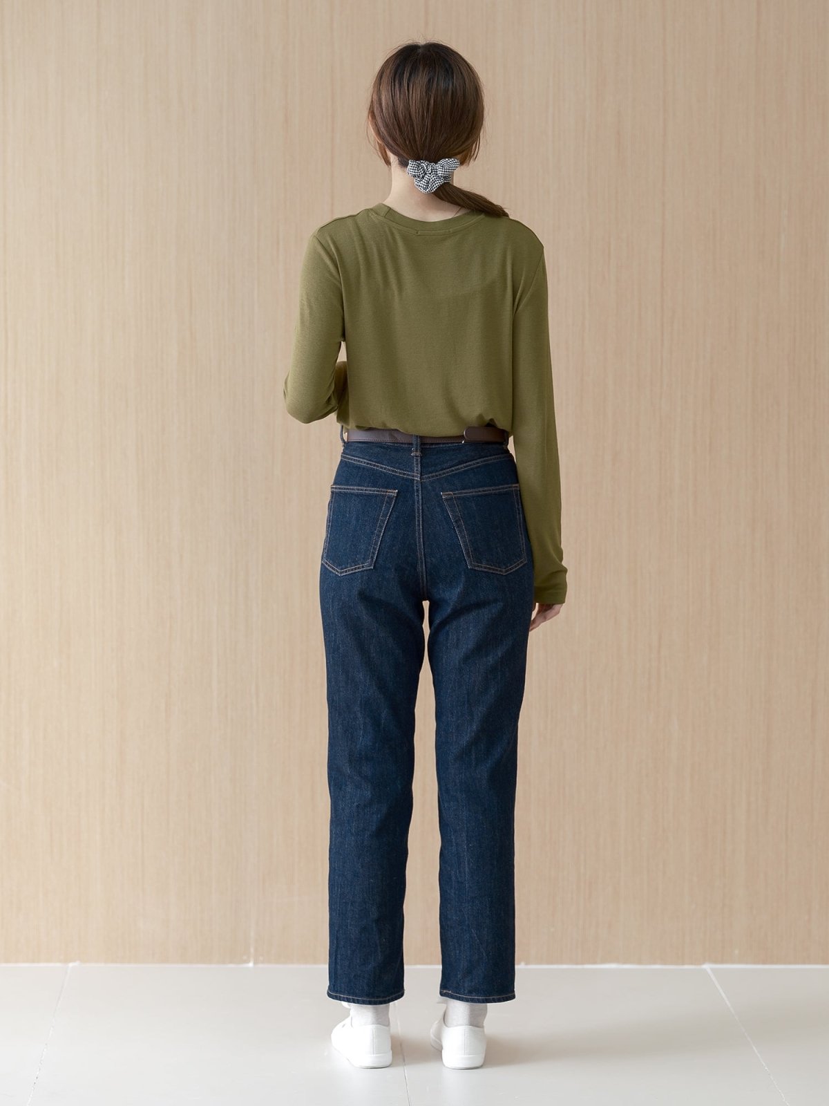 Nessa Super Soft Long Sleeve Modal Top - DAG-G-220092OliveF - Olive - F - D'ZAGE Designs