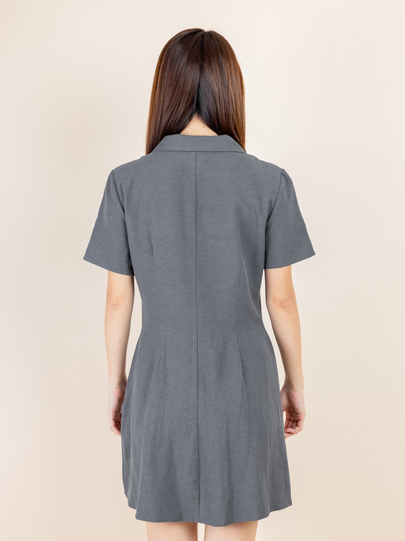 Levi Notch Collared Mini Dress