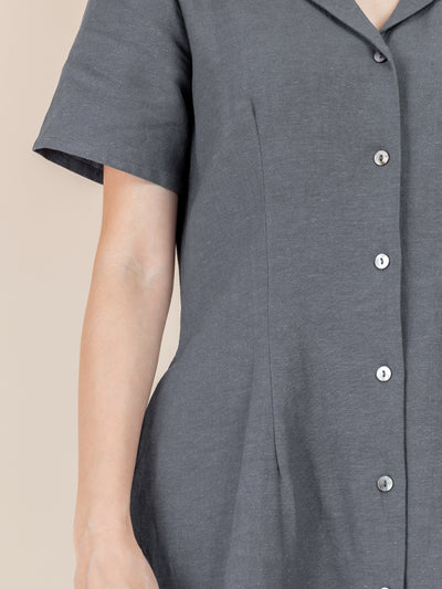 Levi Notch Collared Mini Dress
