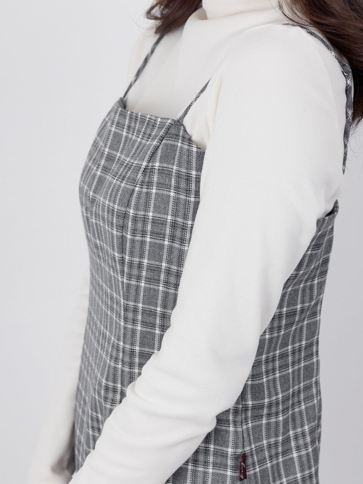 Emma Slim Cut Strap Mini Dress - DAG-DD9898-22GrayS - Gray - S - D'ZAGE Designs