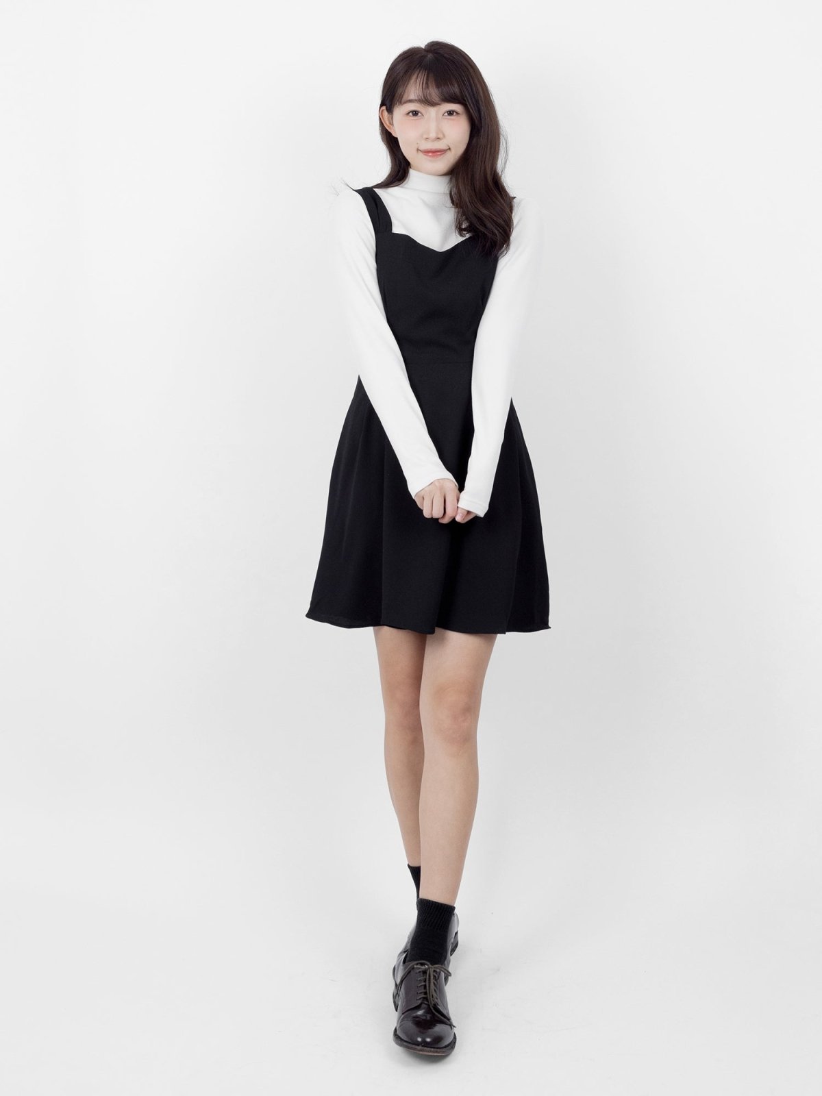 Theia Sweetheart Neck Mini Dress - DAG-DD8731-21BlackS - Black - S - D'ZAGE Designs