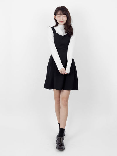 Theia Sweetheart Neck Mini Dress - DAG-DD8731-21BlackS - Black - S - D'ZAGE Designs